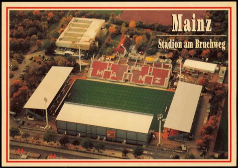 Ansichtskarte Mainz Stadion am Bruchweg Luftbild, Football Stadium FSV ...