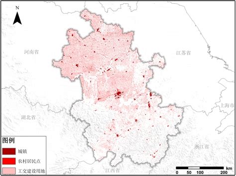 安徽省建设用地空间分布产品-土地资源类数据-地理国情监测云平台