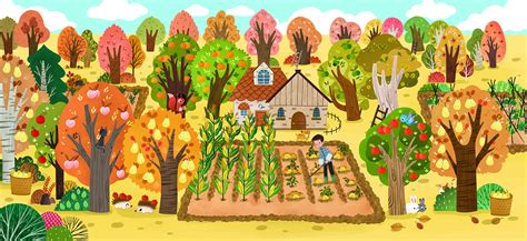 农场的一天|插画|儿童插画|希ccc - 原创作品 - 站酷 (ZCOOL)