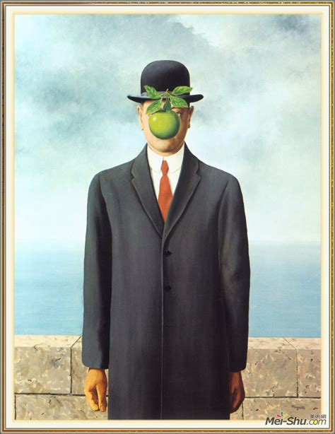 《人子》勒内·马格里特(Rene Magritte)高清作品欣赏_勒内·马格里特作品_勒内·马格里特专题网站_艺术大师_美术网-Mei-shu.com