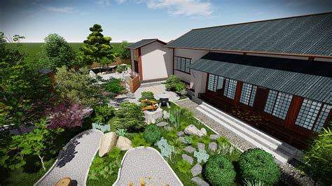 日式禅意花园景观设计欣赏(4) - 设计之家