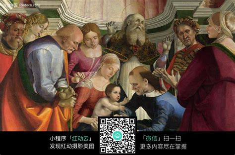 油画洗礼婴儿图片免费下载_红动中国