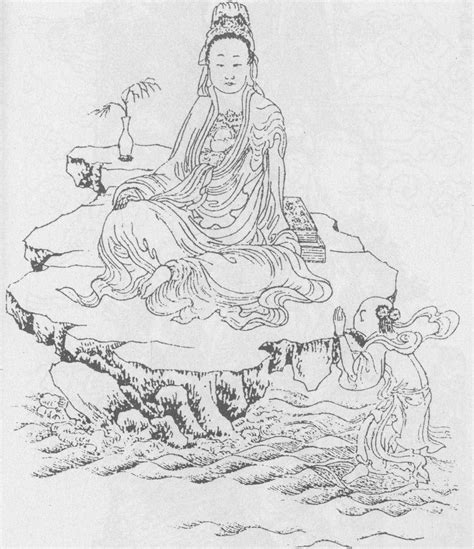 童子拜观音图片