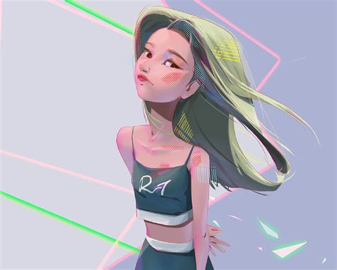 美式头像甜美女生动漫