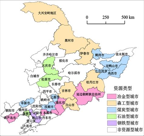 东北省地图图片