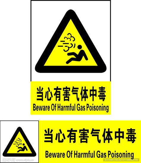 当心高压气体标志安全生产警告标识厂家定制-无锡宜世友