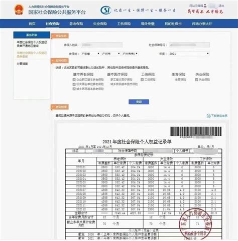社保查询个人账户缴费明细查询官网-普普保