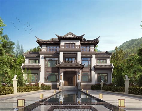 新中式风格，380㎡农村两层轻钢别墅户型图|顺筑资讯|云南顺筑房屋