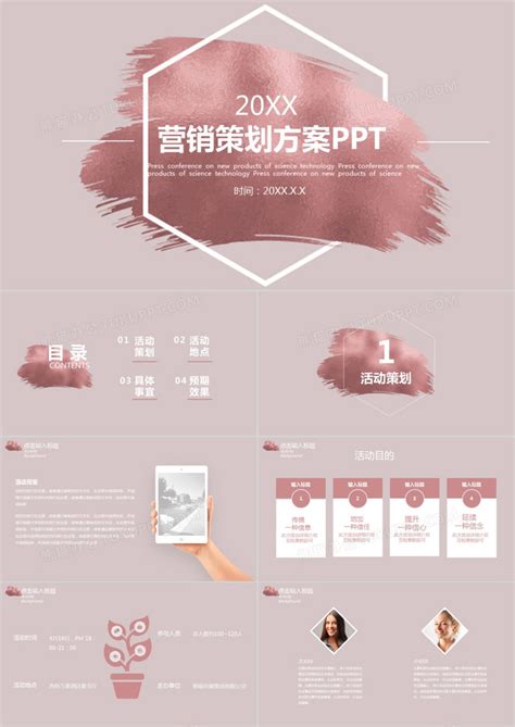 微信营销计划书微商推广展示PPT模板下载_熊猫办公