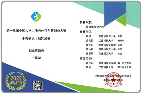 学校在中国大学生服务外包创新创业大赛获三等奖-江西应用科技学院