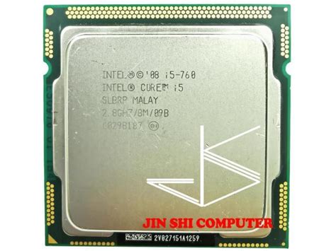 Intel Core i5-760 i5 760 2.8 GHz Quad-Core CPU Processor 8M 95W LGA ...