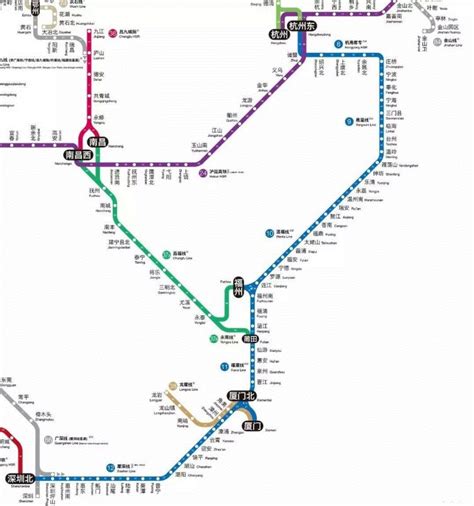 2017全国高铁线路图高清版 可以像地铁一样坐高铁了- 常州本地宝