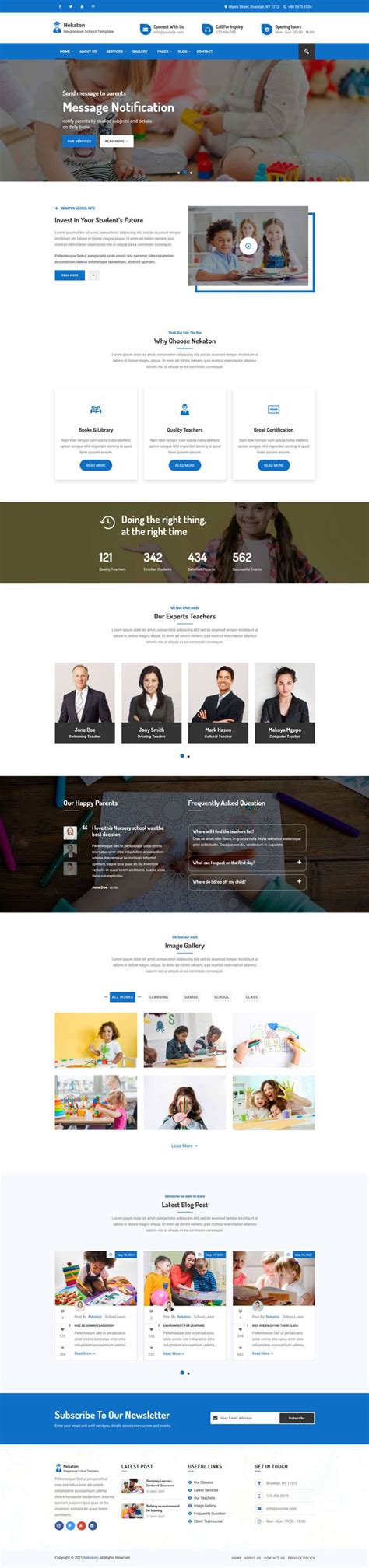 教育行业HTML5网站模板