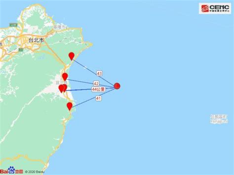 中国台湾宜兰县海域发生4.2级地震