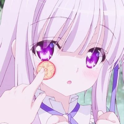 甜美女生头像紫色系可爱