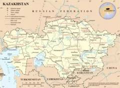 哈萨克斯坦地图高清版大图片下载-哈萨克斯坦地图中文版全图 - 极光下载站