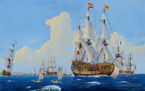 1715 Spanish Treasure Fleet - James A Flood Artist