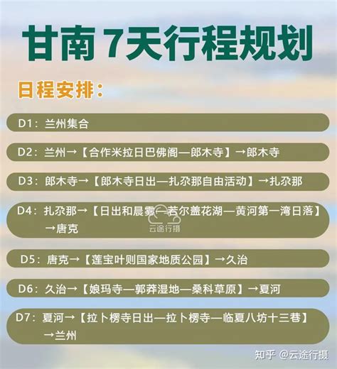 甘南7日环线旅游攻略路线图（原创），甘南自驾游自由行规划