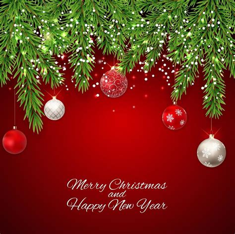 Merry Christmas and New Year Background. Vector Illustration 3358948 ...