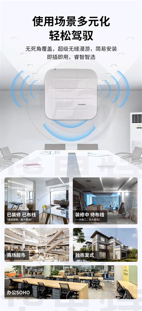 华为数通智选 AP310 企业级无线面板AP接入点 Wi-Fi 5 AP