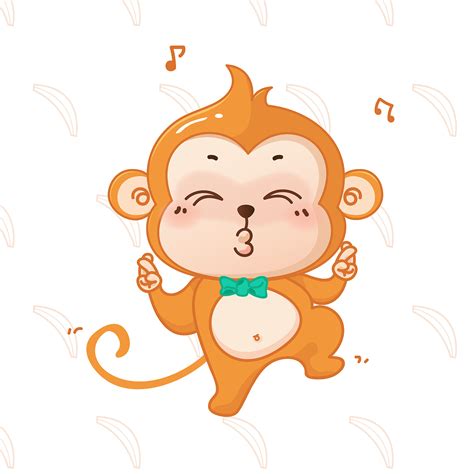 五彩猴子猴年喜庆卡通免扣透PNG图片素材下载_素材PNG_熊猫办公