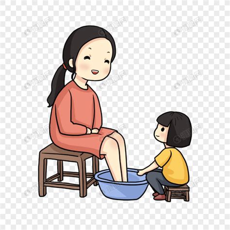 洗脚表情包图片