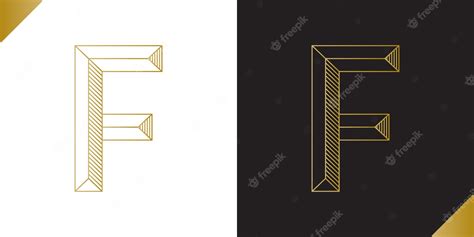 Alfabeto geométrico da letra f ou ícone criativo para logotipo | Vetor ...