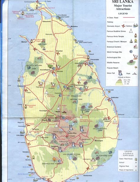 斯里兰卡旅游地图_斯里兰卡地图库_地图窝