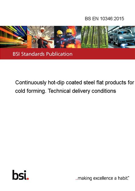 BS EN 10346:2015 Continuously hot-dip coated steel flat products for ...