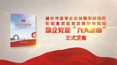 浙江省首个地市级国企党建样本在湖州发布