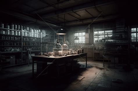 暗黑的秘密实验室图片素材-正版创意图片600142184-摄图网