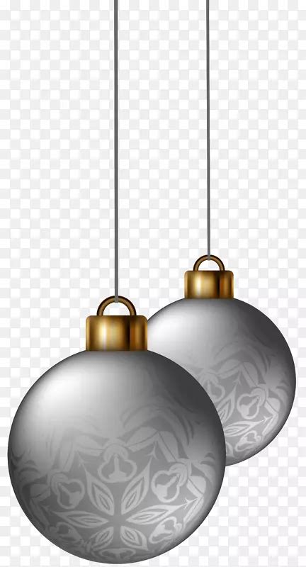 圣诞装饰品圣诞装饰圣诞树-银色圣诞球PNG剪贴画PNG图片素材下载_图片编号51282-PNG素材网