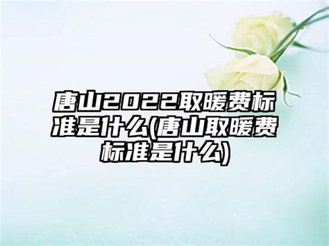 唐山2022取暖费标准是什么(唐山取暖费标准是什么)_法律常识_金泉法律网