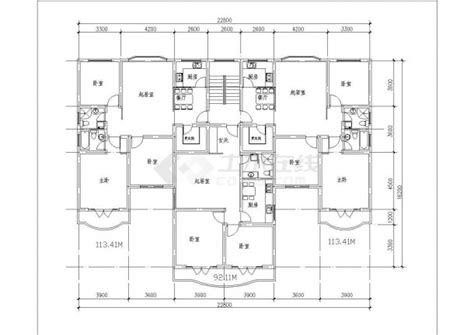 松原市康馨花园小区6200平米7层框架结构住宅楼建筑结构设计CAD图纸_居住建筑_土木在线