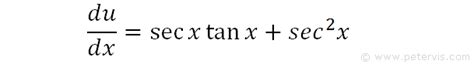 Trigonometry: Derivative of sec(x): Proof | PeakD