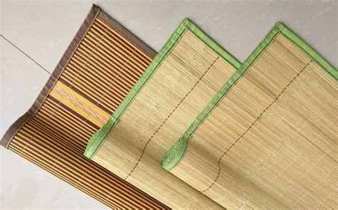 碳化木纹双面折叠竹凉席藤席亚草席厂家批发 婴儿学生竹制品席子