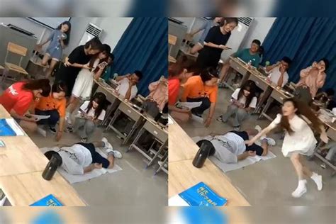 男生躺在地上“装死”，女同学滑倒后趴在他身上，全场笑到肚子痛#有颜有趣_男生_全场