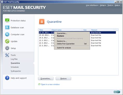 Mail Security for IBM Lotus Domino | ESET