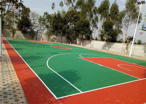 塑胶篮球场的铺装注意事项 -上海荣跃体育场地工程有限公司