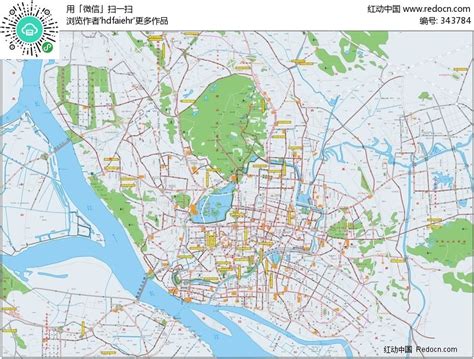 南京市-矢量地图CDR素材免费下载_红动中国
