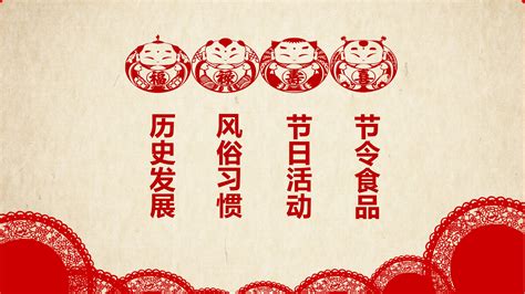 红色中国风大气春节文化介绍PPT模板|平面|PPT/演示|办公资源网 - 原创作品 - 站酷 (ZCOOL)