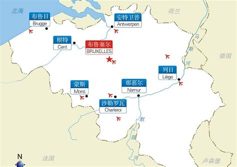 比利时地图图片
