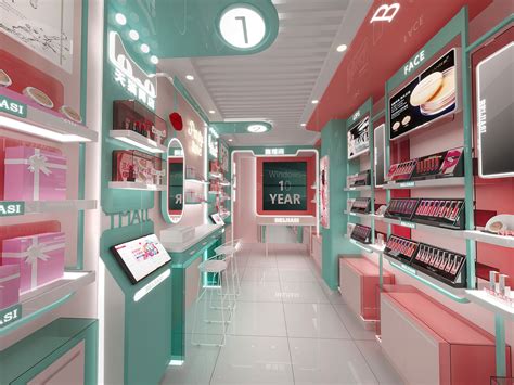 化妆品店设计|空间|家装设计|艺窝设计 - 原创作品 - 站酷 (ZCOOL)