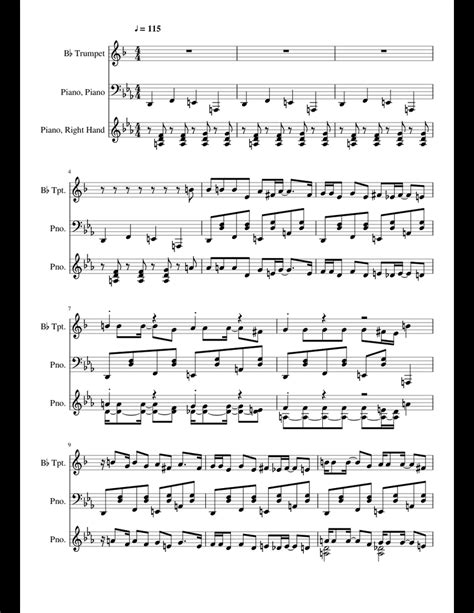 Booty Swing - Parov Stelar sheet music for Piano, Trumpet download free ...