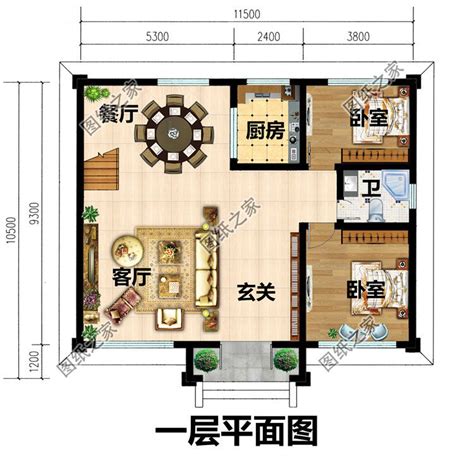 120平方房子设计图带效果图，农村自建房户型推荐_二层别墅设计图_图纸之家