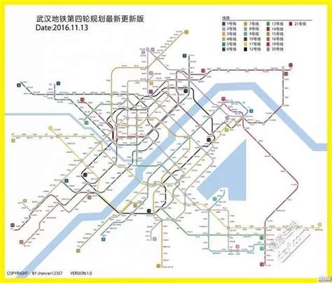 武汉地铁 - 地铁线路图