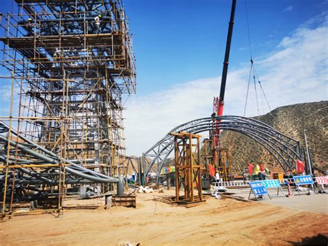 大跨度绗架膜结构煤棚_工程案例_吉林省三杰钢结构工程有限公司