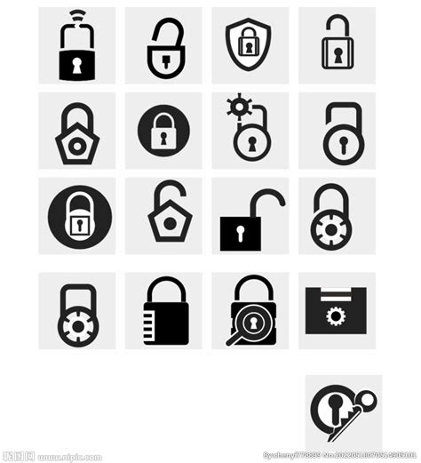 锁,绘画插图,计算机图标,关闭的,开着的,矢量,一个物体,技术,私密,锁设计模板,汇图网www.huitu.com