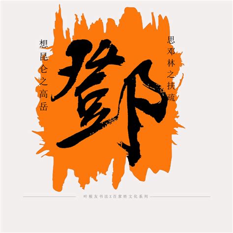 姓氏头像非主流邓