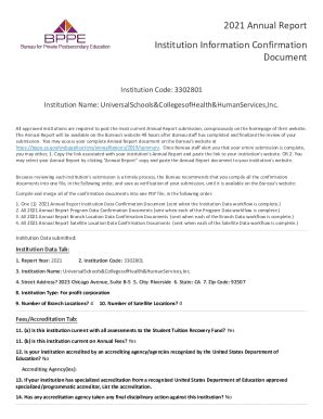 Institution Code: Doc Template | pdfFiller